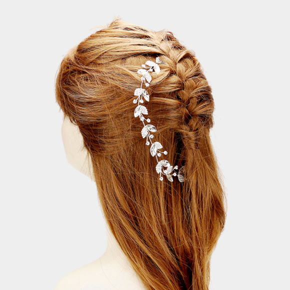 bridal headpiece for bun
